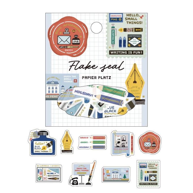 Papier Platz x Eric Small Things - Gold Foil Flake Stickers - Writing Utensils