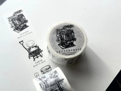 Oeda Letterpress Washi Tape - Letterpress