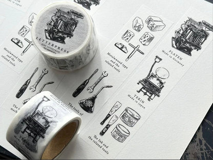 Oeda Letterpress Washi Tape - Letterpress