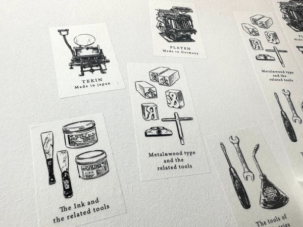 Oeda Letterpress Washi Tape - Letterpress