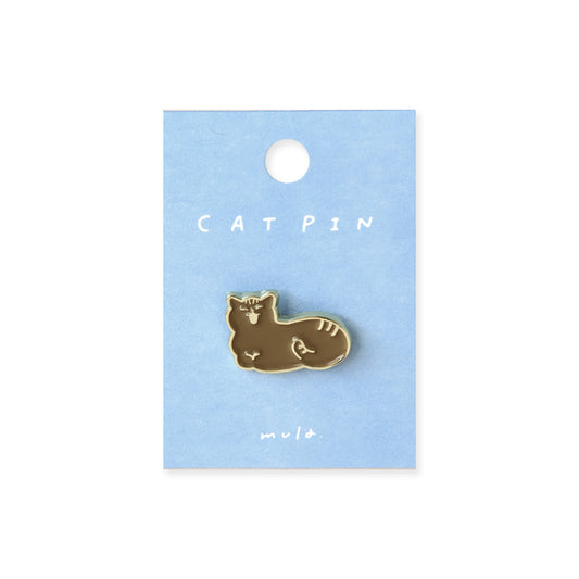 RYU-RYU x mula - Cat Enamel Pin - Yawning