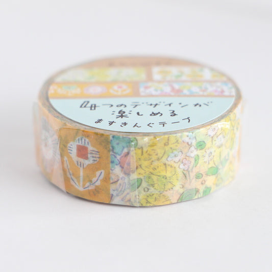 Furukawa Shiko Watashi-biyori Washi Tape - Yellow Flowers