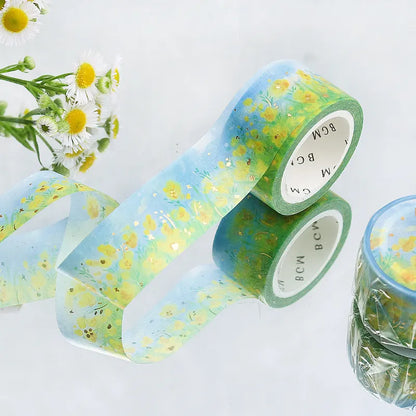 BGM Foil Washi Tape - Life Series - Yellow Flower Field