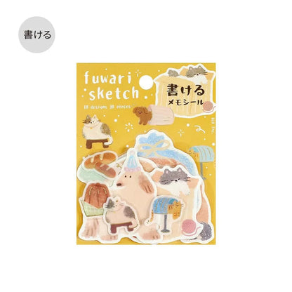 BGM Flake Stickers - Fuwari Sketch Series - Yellow