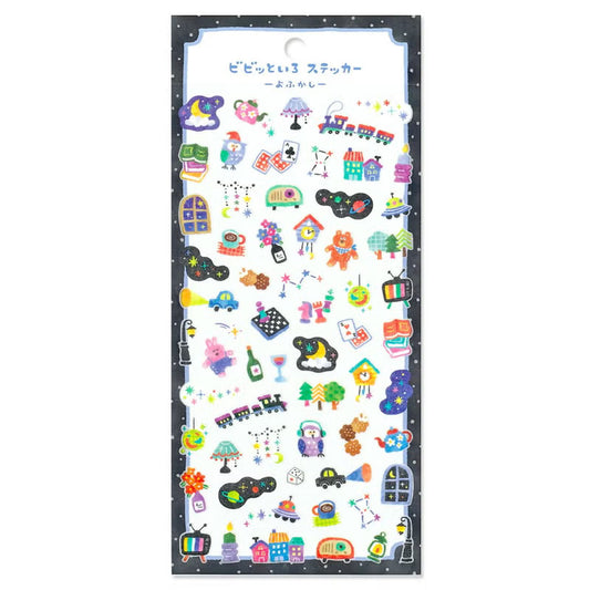 Mind Wave Vivid Color Sticker Sheet - Yofukashi