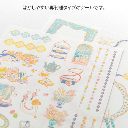 Midori Yuru Log Sticker Sheets - Travel & Hotel
