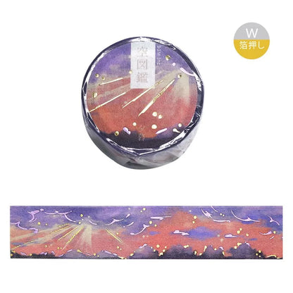BGM Foil Washi Tape - Sora Zukan Series - Evening Dusk