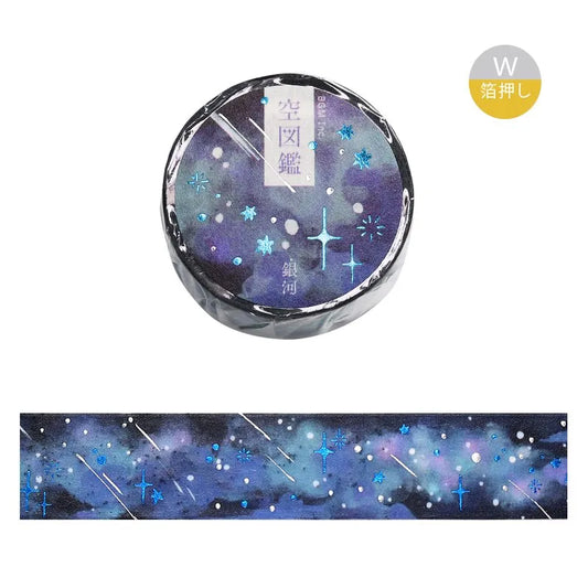 BGM Foil Washi Tape - Sora Zukan Series - Galaxy